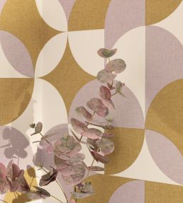 Charly Wallpaper by Caselio Vert Violet