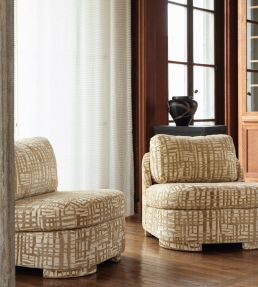 Charmille Fabric by Nobilis Bleu Glacier