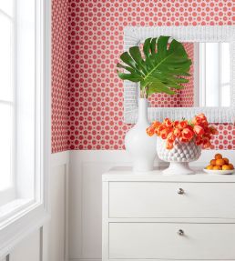 Charter Wallpaper by Thibaut Blue