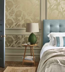 Chatsworth Wallpaper by 1838 Wallcoverings Gold