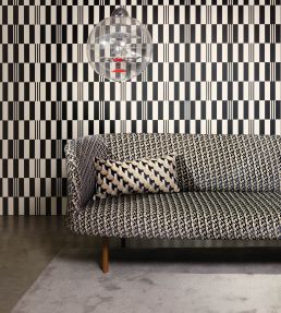 Checkerboard Wallpaper by Kirkby Design Tangelo