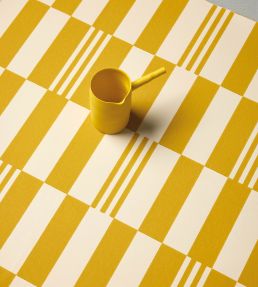Checkerboard Wallpaper by Kirkby Design Tangelo