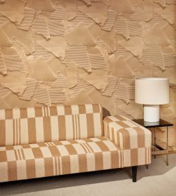 Checkerboard Knit Fabric by Kirkby Design Cappuccino