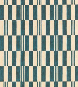 Checkerboard Recycled Fabric by Kirkby Design Kingfisher