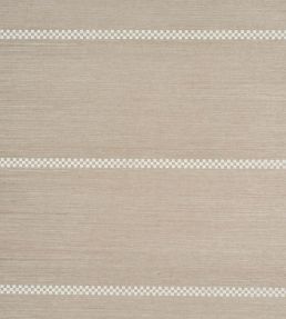 Checkered Stripe Sisal Wallpaper by Schumacher Flax