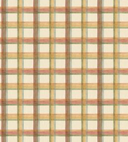 Checkers Wallpaper by George & Minnie Daffodil/Walnut