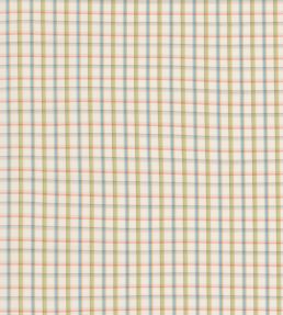 Checkers Fabric by George & Minnie Emerald/Periwinkle