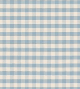 Checkmate Fabric by George & Minnie Chalky Blue
