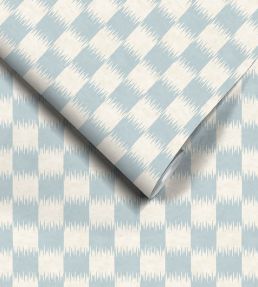 Checkmate Wallpaper by Woodchip & Magnolia Powder Blue