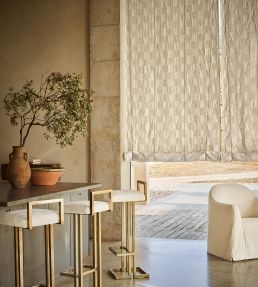 Checkmate Fabric by Zinc Ivory