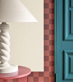 Checks Border Wallpaper by Caselio Bordeaux