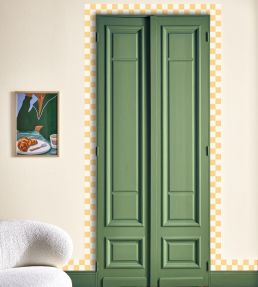 Checks Border Wallpaper by Caselio Jaune