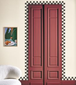 Checks Border Wallpaper by Caselio Noir