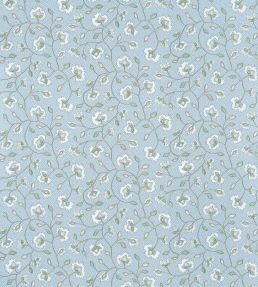 Chelsea Wallpaper by Anna French Soft Blue & Green