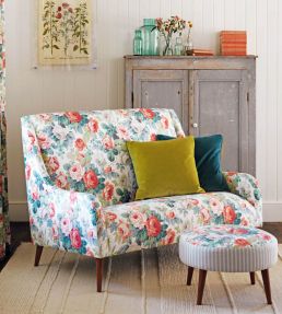 Chelsea Fabric by Sanderson Indigo/Loganberry