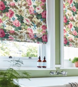 Chelsea Fabric by Sanderson white/Pink