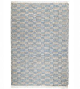 GP & J Baker Chequerboard rug Denim BA50025.4.0 Denim