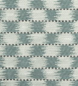 Chequers Fabric by Titley and Marr Aqua