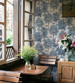Chestnut Tree Wallpaper by Coordonne Blue