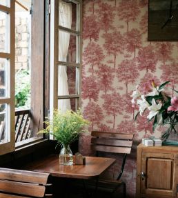 Chestnut Tree Wallpaper by Coordonne Red