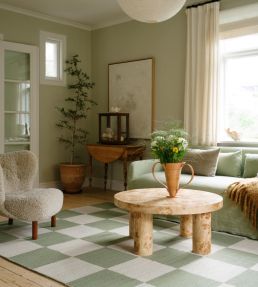 Layered Chess Flatweave rug Sage WCHSA140200 Sage
