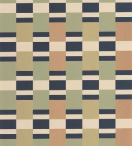 Chess Game Wallpaper by Casadeco Vert / Ocre