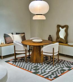 Louis De Poortere Chess rug Deep Green 115612 Deep Green