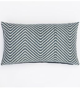 Chevron Cushion 38 x 60cm by Barneby Gates Ink Blue