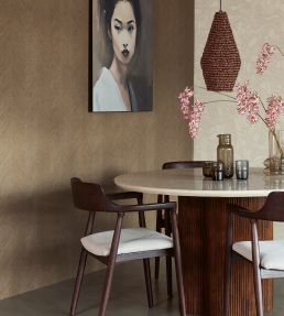 Chevron Wallpaper by Eijffinger Brown/Taupe