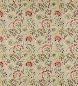 Chiana Fabric by Jane Churchill Red/Green