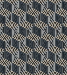 Chiara Mural by Sandberg Dark Blue
