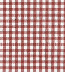 Chichester Check Fabric by Titley and Marr Ruby