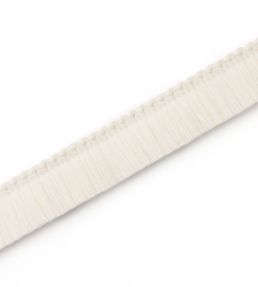 Chichi Fringe Trim by Christopher Farr Cloth Bianco
