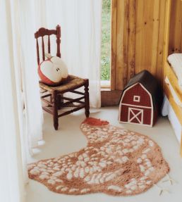 Lorena Canals Chicken rug Terracotta C-CHICKEN Terracotta