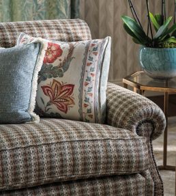 Chicot Fabric by Nina Campbell Ochre