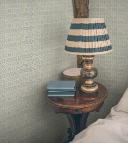 Chimneys Wallpaper by GP & J Baker Old Blue
