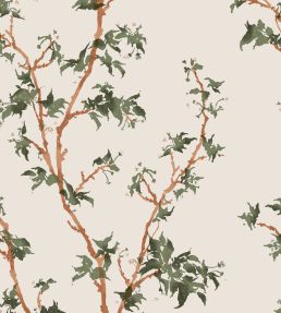 Chinese Branch Wallpaper by Cole & Son Leaf Green