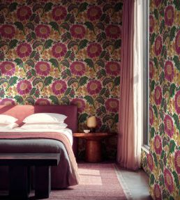 Chinese Damask Wallpaper by Coordonne Emerald