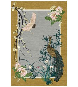 Wendy Morrison Chinese Garden of Virtue rug Grey/Gold WM-5060410392381 Grey/Gold