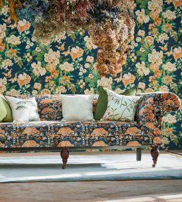 Chinese Lantern Fabric by Sanderson Wild Plum