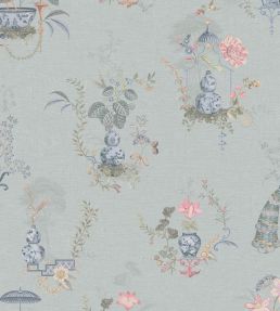 Chinese Porcelain Wallpaper by Eijffinger Light Blue