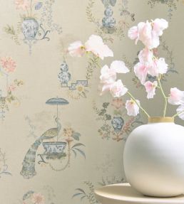 Chinese Porcelain Wallpaper by Eijffinger Sand