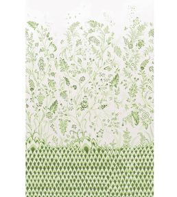 Chinoiserie Grande Panel Set Mural by Schumacher Leaf Green