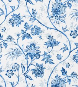 Chinoiserie Vine Fabric by Schumacher Cobalt