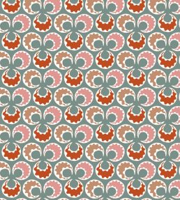 Chintamani Fun Wallpaper by Ottoline Celadon and Brick