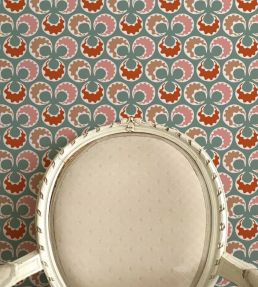 Chintamani Fun Wallpaper by Ottoline Celadon and Brick