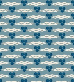 Chintamani Wallpaper by Ottoline Antique Blue