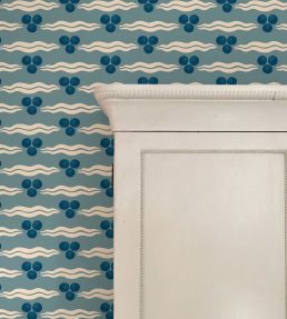 Chintamani Wallpaper by Ottoline Antique Blue