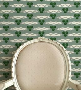 Chintamani Wallpaper by Ottoline Antique Green