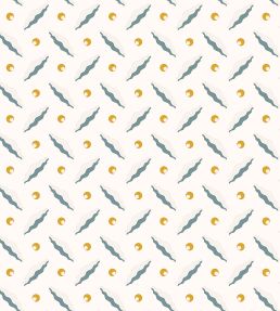 Chintamani Trellis Wallpaper by Ottoline Mustard and Blue
